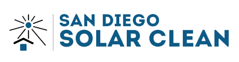blue San Diego Solar Clean logo