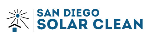 blue San Diego Solar Clean logo