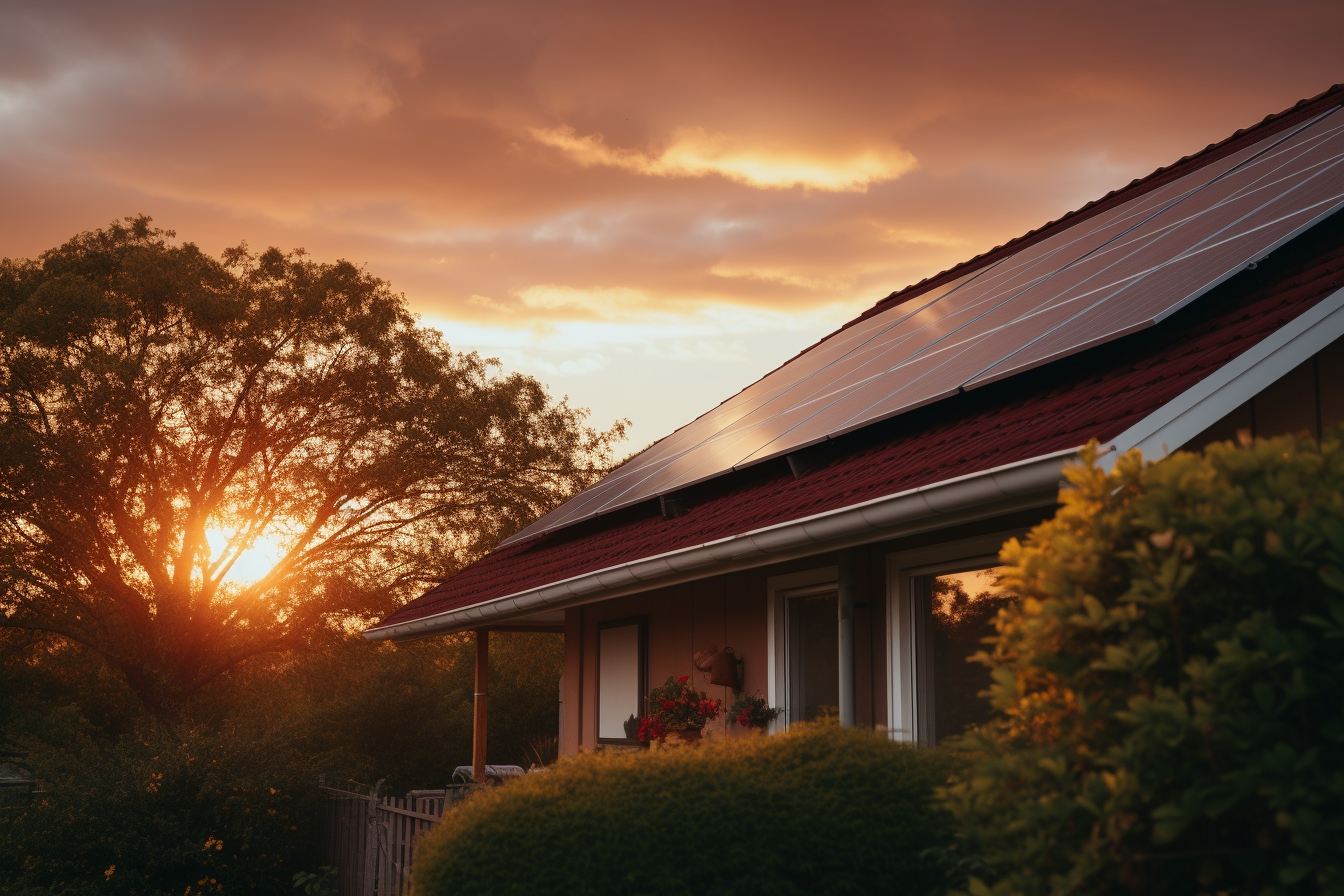 perfectly clean solar panels on a suburban home in San Diego